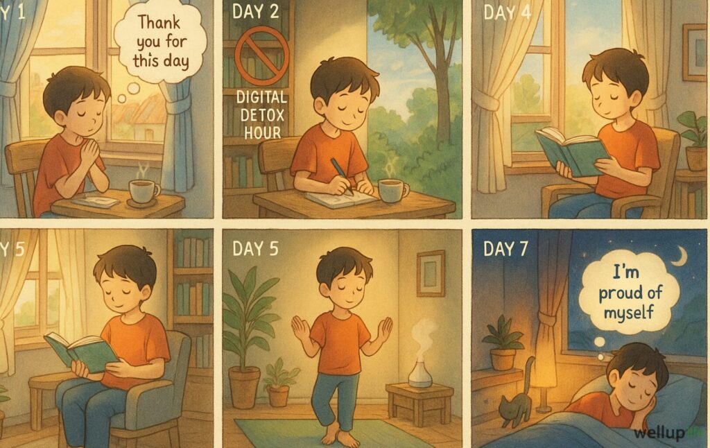 7-Days Self-Improvement Challenge (Free Printable)